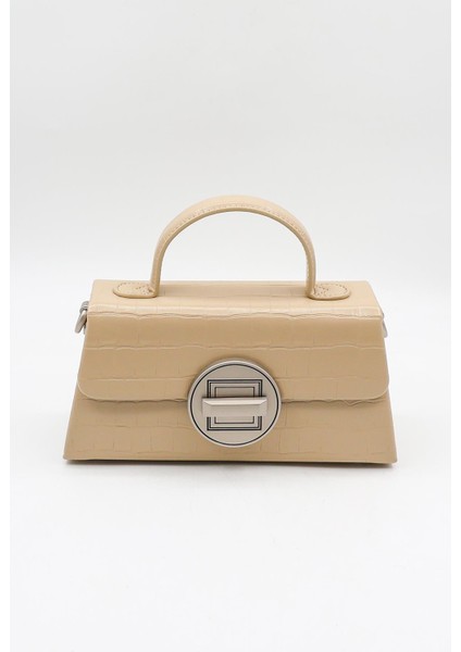 Marka Ithal Kroko Kadın Çanta KB909 Bej