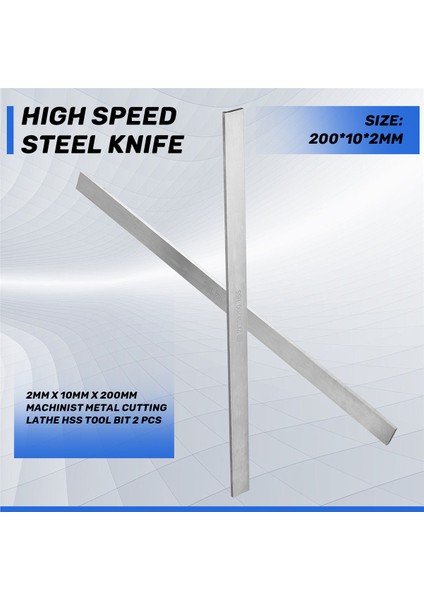 2mm x 10MM x 200MM Makinist Metal Kesme Torna Hss Alet Biti 2 Adet (Yurt Dışından) fırsatları