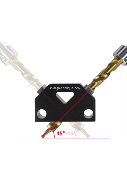 Cep Deliği Jig Kit-45 ° Punch Bulucu Açısı Ahşap Işleme Alet Deliği Vidalı Jig Konumlandırıcı Dökme Dübel Matkap Kılavuzu Marangoz (Yurt Dışından)