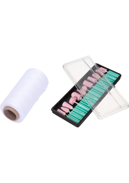 13 Pcs Aksesuarlar 1 Rulo Deri Dikiş Mumlu Balmumu Iplik El Iğne Kablosu ve 12 Pc Taşlama Baş Tail Sanat Matkap Bitleri (Yurt Dışından)