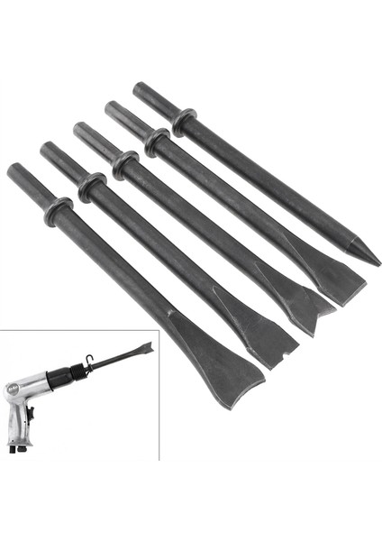 5pcs / Lot Aksesuarlar Sabit Çelik Katı Uzun Hava Keski Darbe Kafası Destek Kesme / Paslama Çıkarma Için Pnömatik Aracı (Yurt Dışından) modelleri