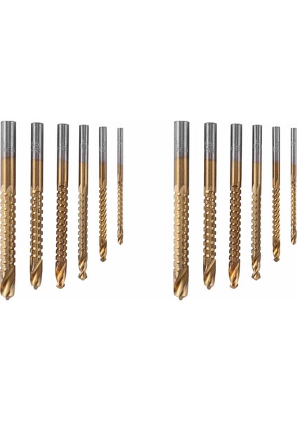 12 Pcs Hss Frezeleme Matkapları Set Ahşap Matkap Bitleri Ahşap Metal K075 Için Set (Yurt Dışından)
