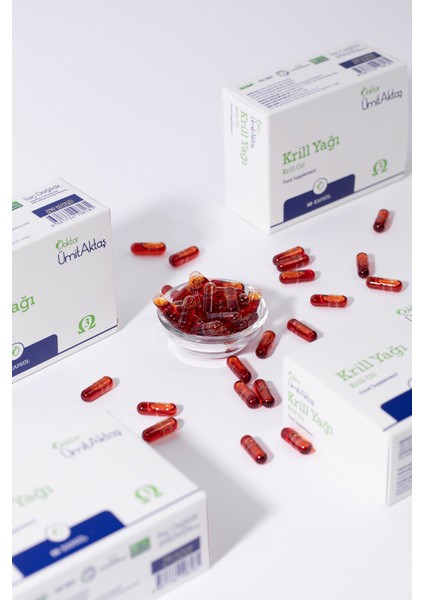 Krill Yağı - 500MG - Kolin ve Astaksantin Içeren Okside Olmayan 60 Kapsül indirimleri