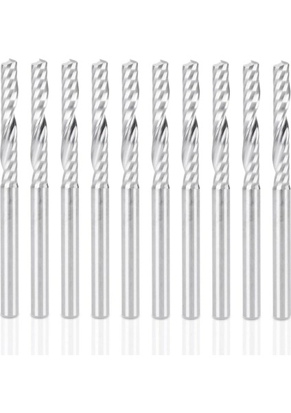 5pcs 6mm 1/4 Inç Karbür Cnc Yönlendirici Bitleri ve 10 Pcs Cnc Yönlendirici Bitleri 1/8 Inç Şey (Yurt Dışından)
