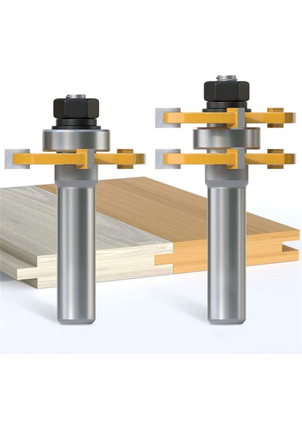 2pcs 6mm Shank Ortak Montaj Yönlendirici Bit Set Dil ve Oluk T-Yuvası Kesme Aletleri Için T-Yuvası Kesici (Yurt Dışından) fiyatları