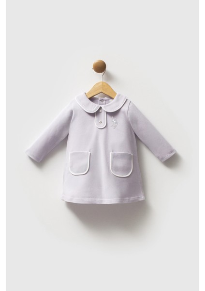 U.s.polo Assn Kız Bebek Pike Elbise - Lila