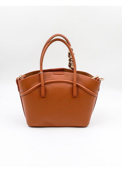 Ithal Kadın Fular Detaylı El ve Çapraz Çanta KB592 - Taba fiyatları