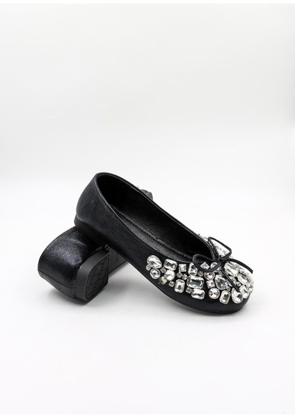 Ithal Kadın Taşlı Şık Babet KB2000-000 Siyah fırsatları
