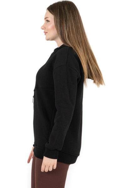 Cep Fermuarlı Kapüşonlu Sweatshirt modelleri