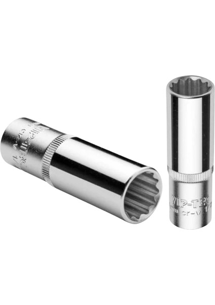 Vıp-Tec 1/4 12 Köşe Derin Lokma 4 mm