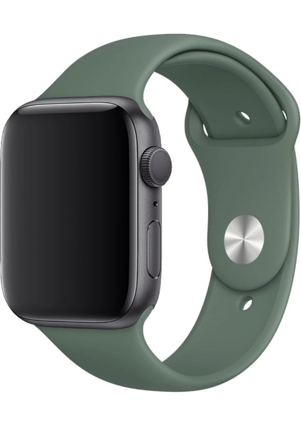 Apple Watch Uyumlu Silikon Kordon – Spor ve Günlük Kullanım Için Rahat Kayış (42/44/45MM – 46/49MM)