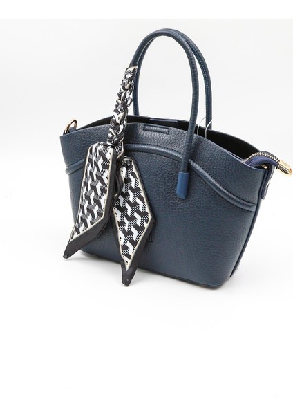 Ithal Kadın Fular Detaylı El ve Çapraz Çanta KB592 - Lacivert modelleri