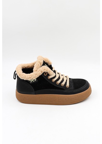 Kristebell Ithal Bağcıklı Içi Kürklü Kadın Bot 1038 - Siyah - 36