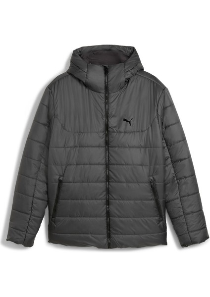 Essentials Hooded Padded Erkek Gri Kapüşonlu Mont fırsatları