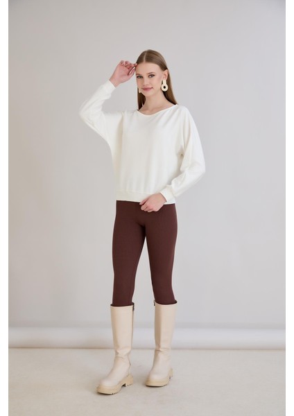 Kol Etek Kaşkorse Geniş Yaka Sweatshirt fiyatları
