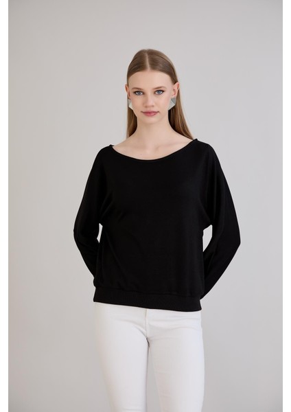 Kol Etek Kaşkorse Geniş Yaka Sweatshirt modelleri