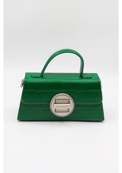 Marka Ithal Kroko Kadın Çanta KB909 - Yeşil