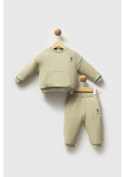 U.s.polo Assn Erkek Bebek 2 Li Takım - Çay Yeşili