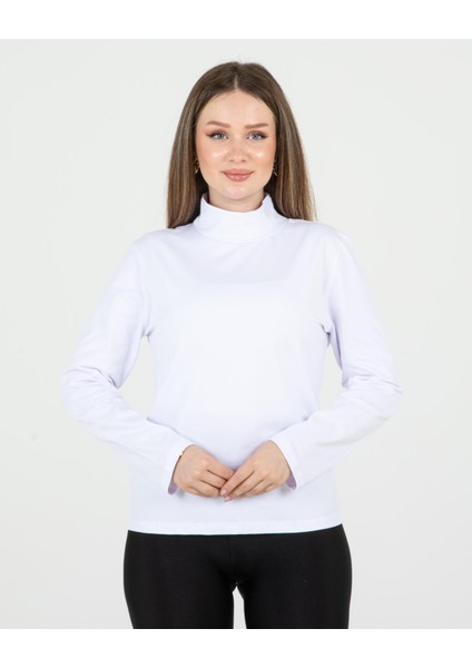 Yarım Balıkçı Uzun Kol Likralı Penye