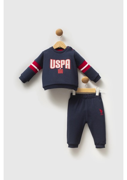 U.s.polo Assn Erkek Bebek 2li Takım - Lacivert-Kırmızı