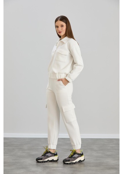 Cepli Gömlek Yaka Fermuarlı Midi Boy Sweatshirt fiyatları