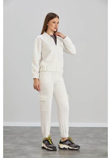 Cepli Gömlek Yaka Fermuarlı Midi Boy Sweatshirt modelleri