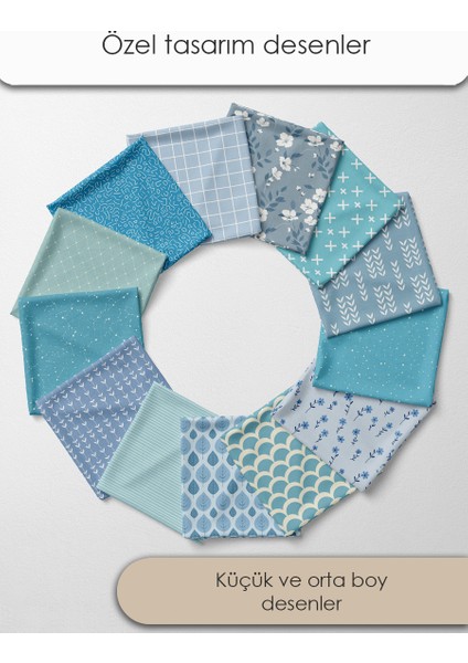 Patchwork Kumaş Seti – 35 Desen 20X20 cm | %100 Pamuk Saten | Tek Parça Kumaş | Dikiş, El Işi ve Quilting Için Özel Tasarım fiyatları