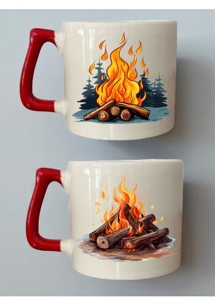 Kamp 2'li Kupa Bardak - Erkek Kardeşe Doğum Günü Hediyesi, Doğum Hediyelikleri