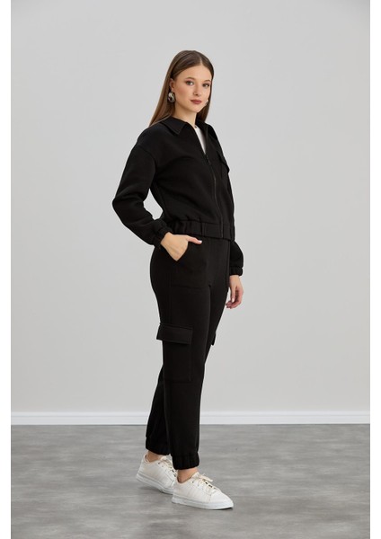 Cepli Gömlek Yaka Fermuarlı Midi Boy Sweatshirt fiyatları