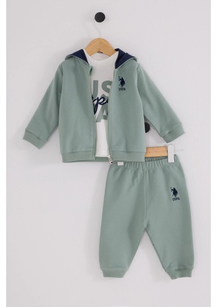 U.s.polo Assn Erkek Bebek3 Lü Takım - Yeşil