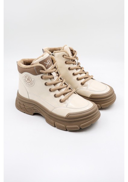 Kristebell Ithal Bağcıklı Içi Kürklü Kadın Spor Bot 2014 - Bej Rugan - 36 fiyatları
