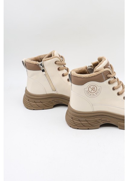 Kristebell Ithal Bağcıklı Içi Kürklü Kadın Spor Bot 2014 - Bej Rugan - 36 modelleri
