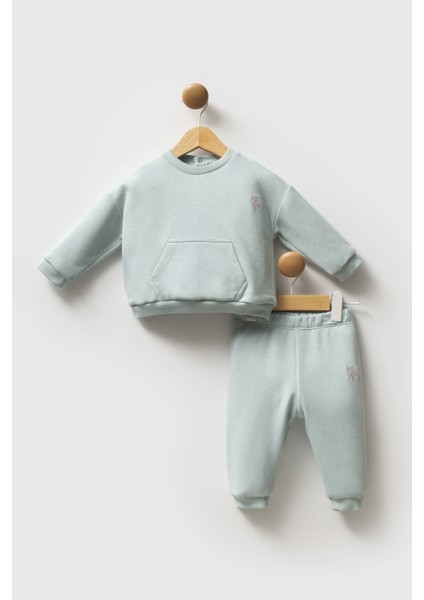 U.s.polo Assn Kız Bebek 2li Takım - Su Yeşili