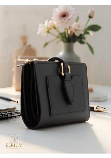 Yatay Minimalist Çok Bölmeli Pu Deri Trend Kadın Kartlık & Cüzdan modelleri