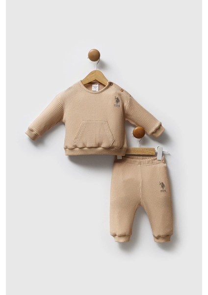 U.s.polo Assn Erkek Bebek 2 Li Takım - Vizon