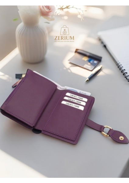 Yatay Minimalist Çok Bölmeli Pu Deri Trend Kadın Kartlık & Cüzdan fiyatları