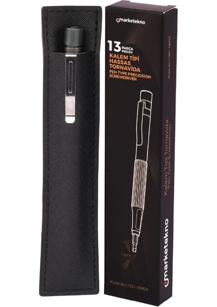 Kalem Tipi Hassas Tornavida 13 Parçalı Pratik Tornavida Seti