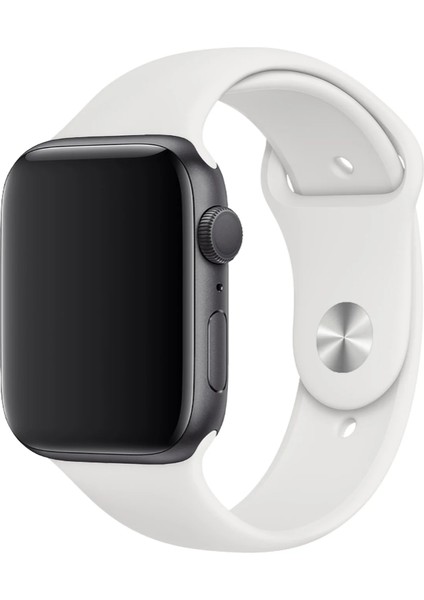 Apple Watch Uyumlu Silikon Kordon – Spor ve Günlük Kullanım Için Rahat Kayış (42/44/45MM – 46/49MM)