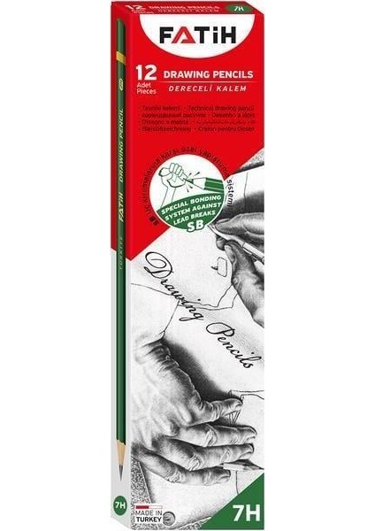 Fatih 7h Dereceli Kurşun Kalem 12'li Kutu