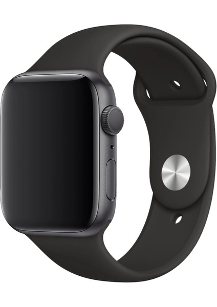 Apple Watch Uyumlu Silikon Kordon – Spor ve Günlük Kullanım Için Rahat Kayış (42/44/45MM – 46/49MM)