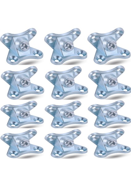 Açılı T Bağlantı Çektirme Zamak Çinko Köşe Birleştirme Kelebek (12 Adet)
