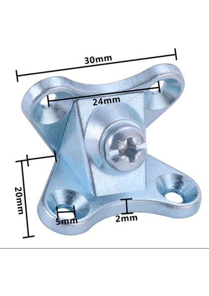Açılı T Bağlantı Çektirme Zamak Çinko Köşe Birleştirme Kelebek (12 Adet) fiyatları