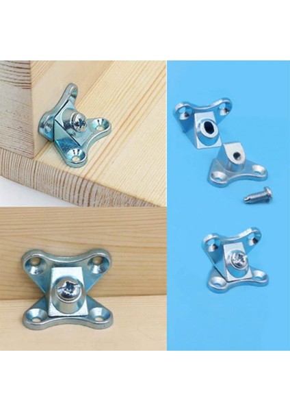 Açılı T Bağlantı Çektirme Zamak Çinko Köşe Birleştirme Kelebek (12 Adet) indirimleri