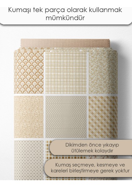 Patchwork Kumaş Seti – 35 Desen 20X20 cm | %100 Pamuk Saten | Tek Parça Kumaş | Dikiş, El Işi ve Quilting Için Özel Tasarım fiyatları