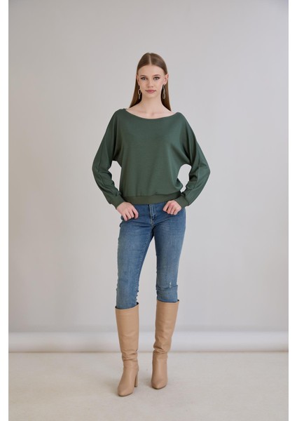 Kol Etek Kaşkorse Geniş Yaka Sweatshirt fiyatları