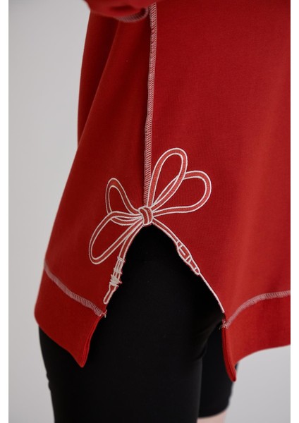 Overlok Dikişli Sweatshirt