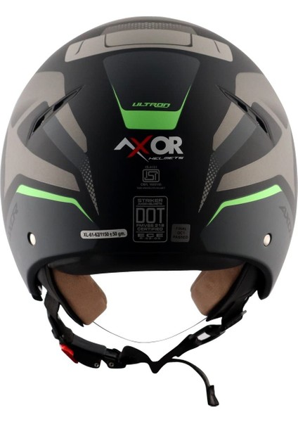 Striker Ultron Açık Kask Siyah-Gri fırsatları