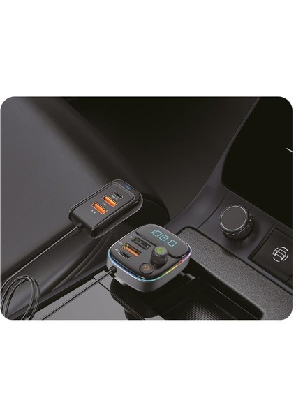 Pd 30W Şarj ve Rgb LED Işıklı Araç Modülatörü Mdl-17 fiyatları