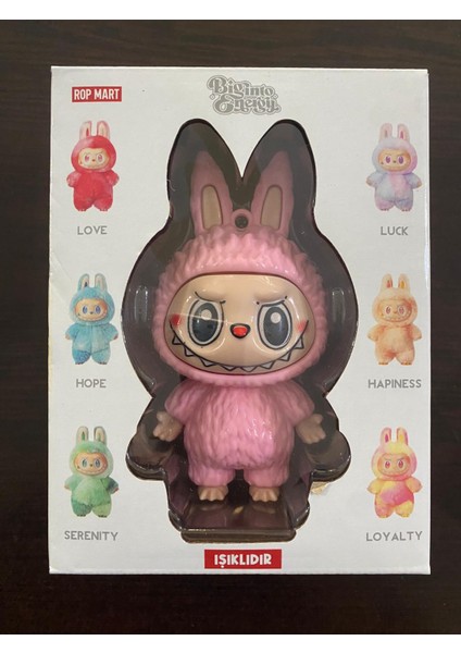 Süpriz Renk Labubu Sert Plastik Işıklı Figür Oyuncak 12 cm fiyatları