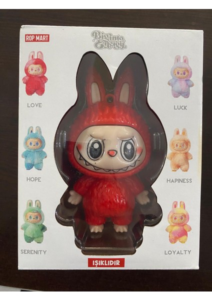 Süpriz Renk Labubu Sert Plastik Işıklı Figür Oyuncak 12 cm modelleri